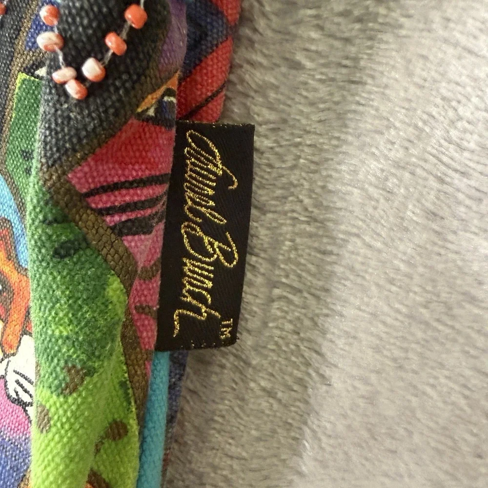 Fantasticats Laurel Burch Cat Medium Canvas Scoop Purse Tote Bag Handbag READ
